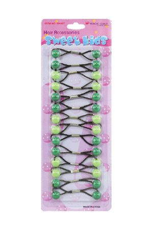 [MG92813] Magic Gold Bubble Round #XS12 Green Mix (14/pk) -pc