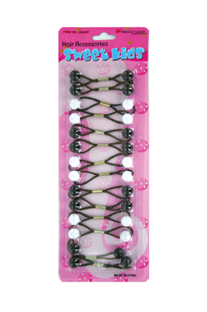 [MG28233] Magic Gold Bubble Round #XS23 Black/White [14/pk] -pc