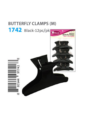 [MG91742] Butterfly Clamp (M) #1742 Black [High Quality] -pk