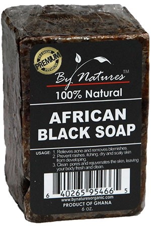 [BYN95466] By Natures African Black Soap -Regl(6oz) #36
