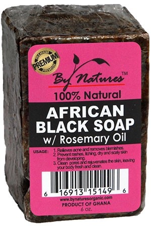 [BYN15149] By Natures African Black Soap w/Rosemary Oil(6oz) #33
