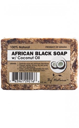 [BYN29216] By Natures African Black Soap-Coconut Oil(3.5oz) #54