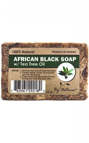 [BYN29218] By Natures African Black Soap-Tea Tree Oil(3.5oz) #49