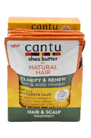 [CAN01875] Cantu Shea Butter Bentonite Clay(1.5ozx6pc/pk)-pk #61