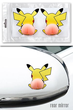Car Door Deco Protector Sticker Toy-Pikachu #CDSToy1-pc