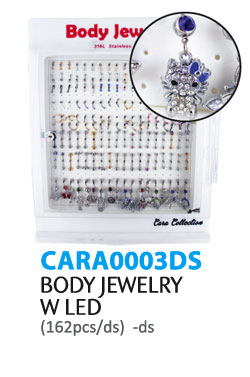 Cara Collection Body Jewelry w LED(162pcs/ds)  -ds