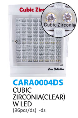 Cara Collection Cubic Zirconia(Clear) w LED(96pcs/ds)  -ds