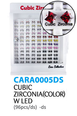 Cara Collection Cubic Zirconia(Color) w LED(96pcs/ds)  -ds