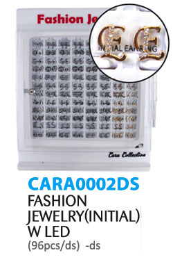 Cara Collection Fashion Jewelry(Initial) w LED(96pcs/ds)  -ds