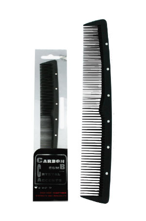 [MG93780] Carbon Comb w/ Crystal Dressing #3780 -pc
