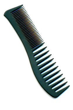 [MG04039] Carbon fiber 8" Curved Handle Comb #CFC-04039