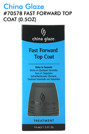 [CGL88914] China Glaze Fast Forward Top Coat (0.5oz)