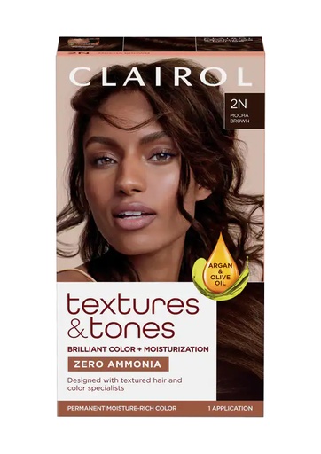 [CLR10843] Clairol Textures & Tones #2N Mocha Brown(=Dark Browbn)