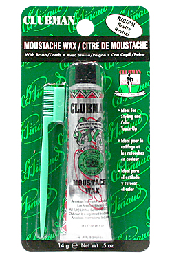 [CLM01706] Clubman Moustache Wax w/ Brush #Neutral (0.5oz) #1