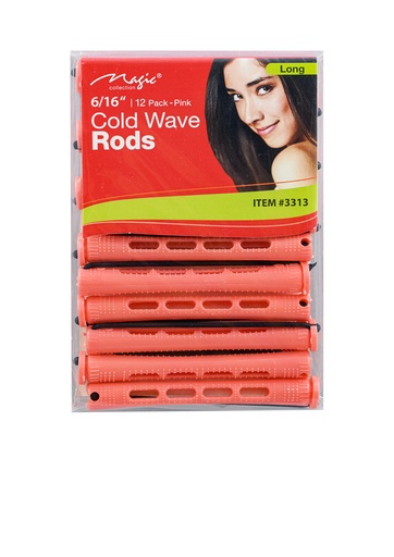 [MC03313] Magic Cold Wave Rods #3313 (Long 6/16" Pink) #CWR-6 -dz