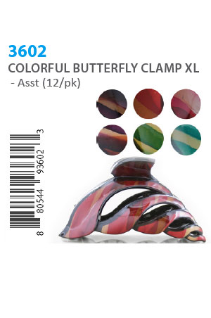 [MG93602] Colorful Butterfly Clamp XL #3602 -dz