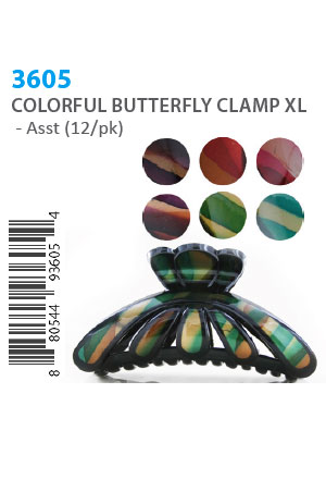 [MG93605] Colorful Butterfly Clamp XL #3605 -dz