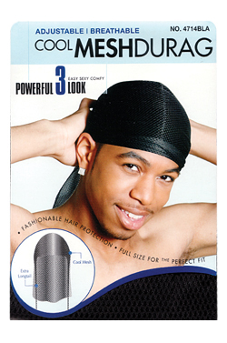 [MC04842] Cool Mesh Durag Black #4714-dz DISC