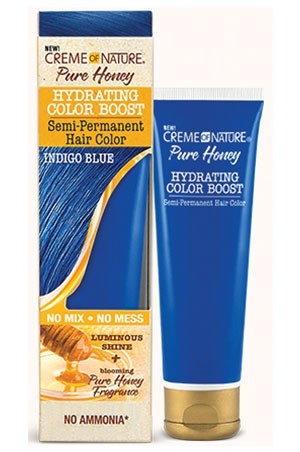 [CRN46504] Creme of Nat SemiI Perm Hair Color-Indigo Blue  (3oz) #128