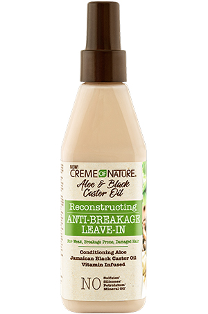 [CRN00141] Creme of Nature Aloe & Black Castor Oil Anti-Breakage Leave-In (8 oz) #152