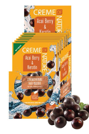 [CRN21927] Creme of Nature ACAI&KRTN Strength Masque(1.75oz) 6pcs/ds#90