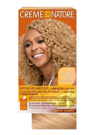 [CRN64040] Creme of Nature Moisture -Rich Hair Color w/Shea Butter Conditioner #C43 Lightest Blonde #82