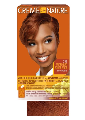 [CRN64032] Creme of Nature Moist LIQ Hair Color #C32 Spiced Red #82