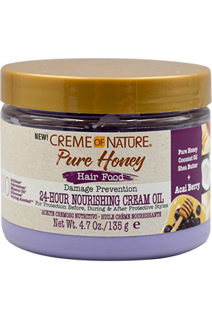 [CRN00633] Creme of Nature Pure Honey Hair Food-Acai Berry (4.7oz) #150