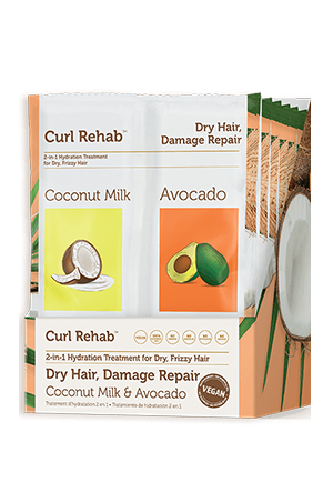 [CRH92818] Curl Rehab 2 Treatment&Mask-Coconut&Avocado(2.4oz/6pc/pk)#4