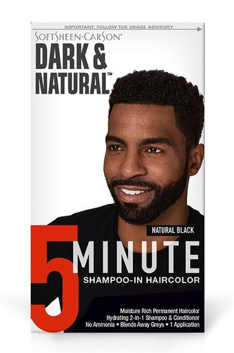 [DLO000324] Dark & Lovely Natural 5min Men's Hair Color #Natural Black