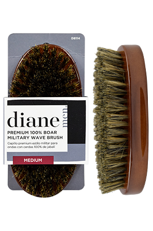 [DIA08114] Diane 100% Boar Palm Wave Brush-Med#D8114-pc