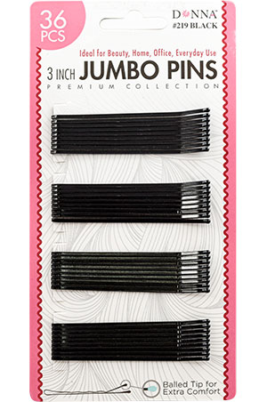 [DON00219] Donna 36 Jumbo Bobby Pins #219(3')-dz