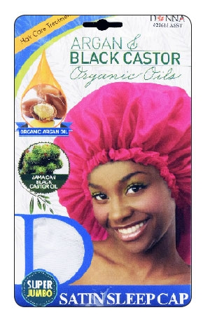 [DON22615] Donna Argan Sleep Cap #22615 Super Jumbo Asst -dz