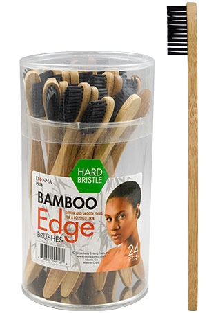 [DON00918] Donna Bamboo Edge Brush (24pc/Jar)  #918 -jar