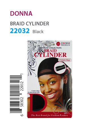 [DON22032] Donna Braid Cylinder #22032 (Black) -dz