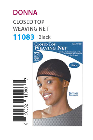 [DON11083] Donna Closed Top Weaving Cap #11083 (Black) -dz