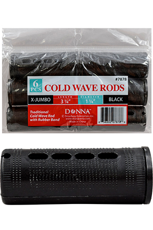[DON07878] Donna Cold Wave Rods X- Jumbo Black#7878-dz