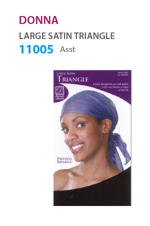[DON11005] Donna Large Satin Triangle #11005 Asst-dz