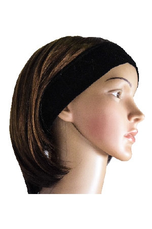 [DON22561] Donna Velvet Wig Band #22561 Black -dz