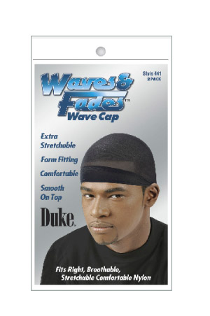 [DUK10441] Duke Waves & Fades Wave Cap (2pack/Black) #441-dz #23