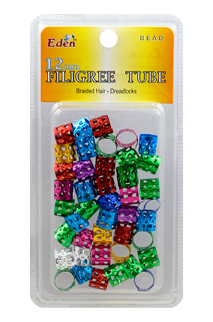 [EDN53722] EDEN Blister(12mm) Flligree Tube Assorted  20 dz/cs #53722