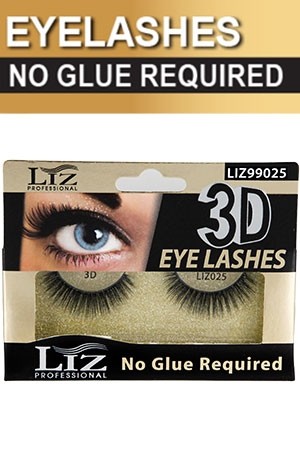 [LIZ99025] EYELASHES 3D #LIZ99025 (No Glue Required)