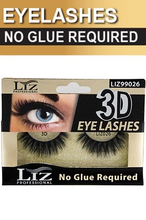 [LIZ99026] EYELASHES 3D #LIZ99026 (No Glue Required)