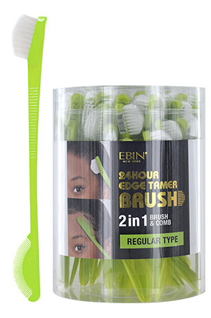 [EBN03319] Ebin Edge Brush Nylon Regular (48pc) #EB-NRT2 -box