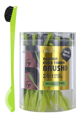 [EBN03322] Ebin Edge Brush Swine Bristle Regular (48pc) #EB-BRT1-box