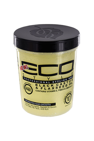 [ECS00422] Eco Black Castor & Flaxseed Oil Gel (32oz) #89