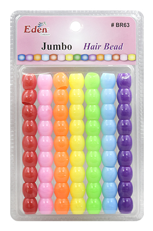 [BR63AST] Eden  XLG Blister JUMBO Round Bead-Asst #BR63AST-pk