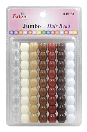 [BR63BNM] Eden XLG Blister JUMBO Round Bead -Brown Tone #BR63BNM -pk