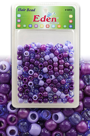 [BR9PUR6] Eden  XLG Blister Med Round Bead-Pur6#BR9PUR6-pk