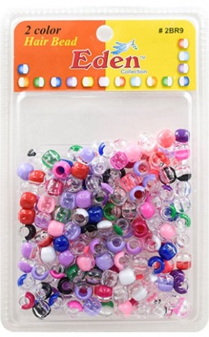 [EDN22291I] Eden 2 Color X-LG Blister Med Round Bead#2BR9,2BR9CAST-C/Ast - pk